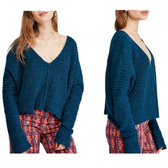 Moonbeam Vneck Alpaca Sweater Nwt 